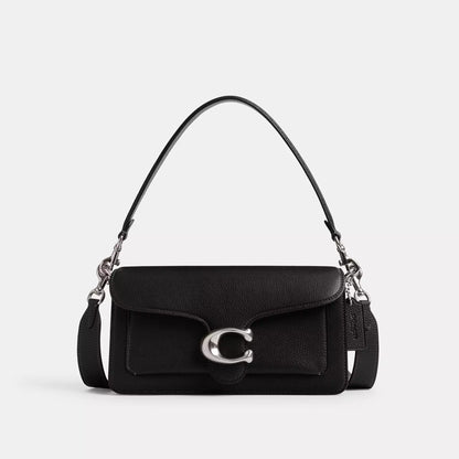Sac Coach Tabby 26 Argenté/Noir